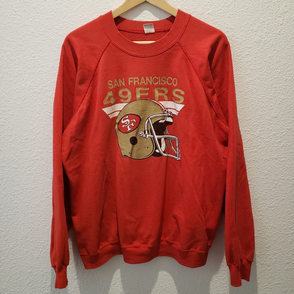 Vintage 1990s Trench NFL San Francisco 49ers Sweatshirt Men's sz XL Made in USA
